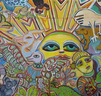 The Painting of Life by Mirka Mora - Mackay Tourism