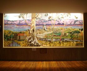 Adaminaby Memorial Hall Stage Curtain - Mackay Tourism 0