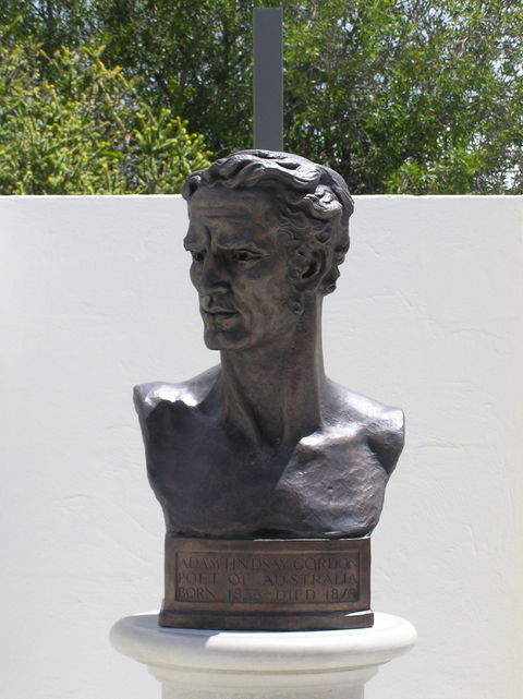 Adam Lindsay Gordon Bronze Bust - Mackay Tourism 0