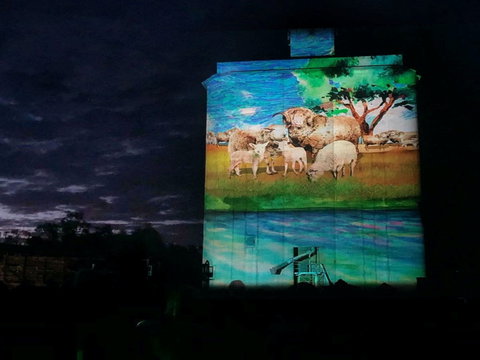 Quorn Silo Light Show - Mackay Tourism 0