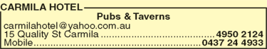 Carmila Hotel - Mackay Tourism 6