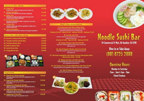 Noodle Sushi Bar Mount Gambier - Mackay Tourism 1