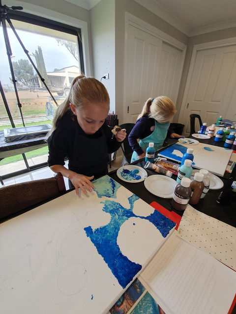 School Holidays - Kids Art Class - Painting - Mackay Tourism 1