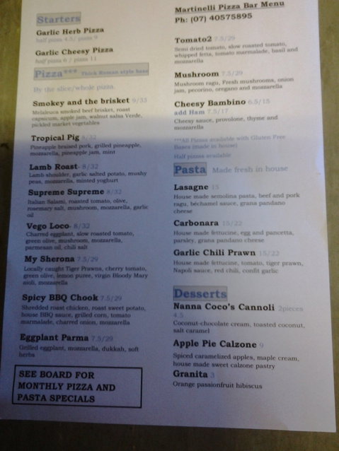 Martinelli Pizza Bar - Mackay Tourism 1