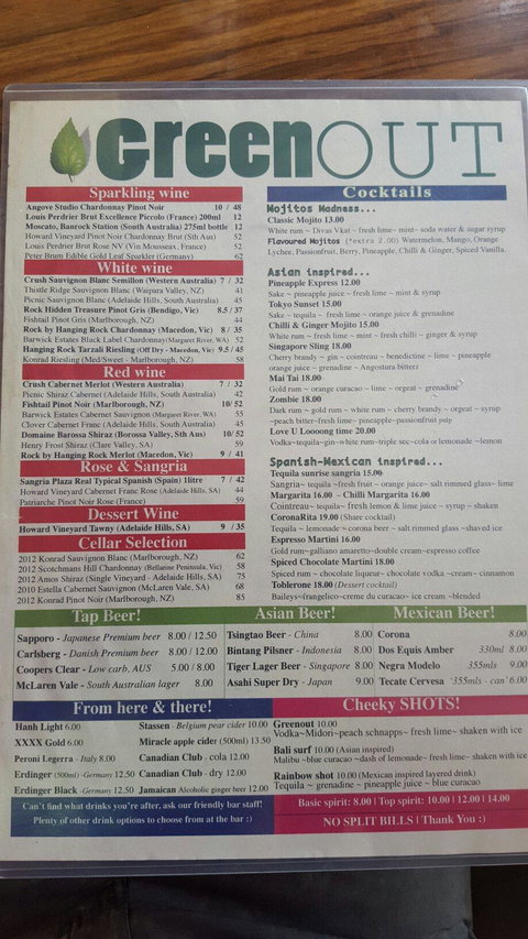 Greenout Pintxo & Mojito Bar - Mackay Tourism 1